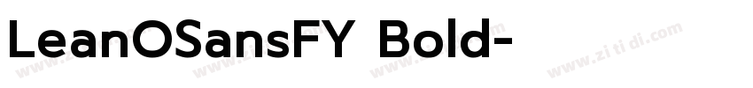 LeanOSansFY Bold字体转换